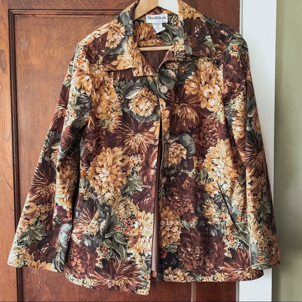 Floral button down